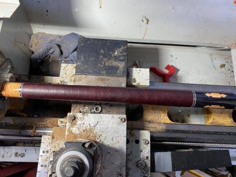 Leather Wrap Installed